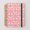 Medium 17-Month Academic Planner - Pink Tile Floral